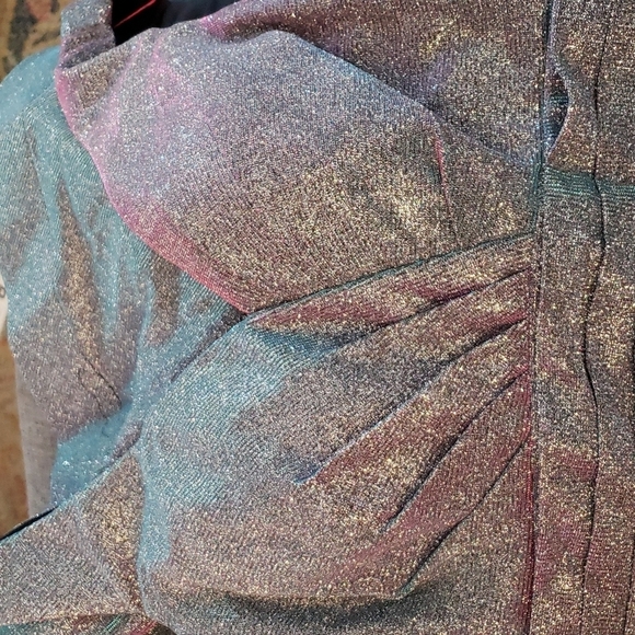 Grab-A-Dress Special Grey Iridescent Sleeveless Fit & Flare Dress Size 0 - Picture 7 of 10